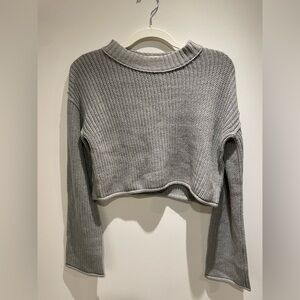 Wild Fable Heather Gray Knit Sweater